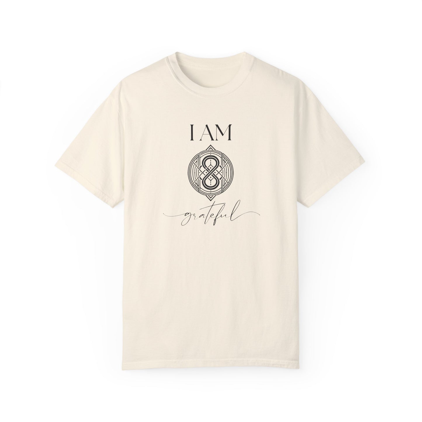 I AM Grateful with Sigil Symbol Unisex Short Sleeve T-shirt