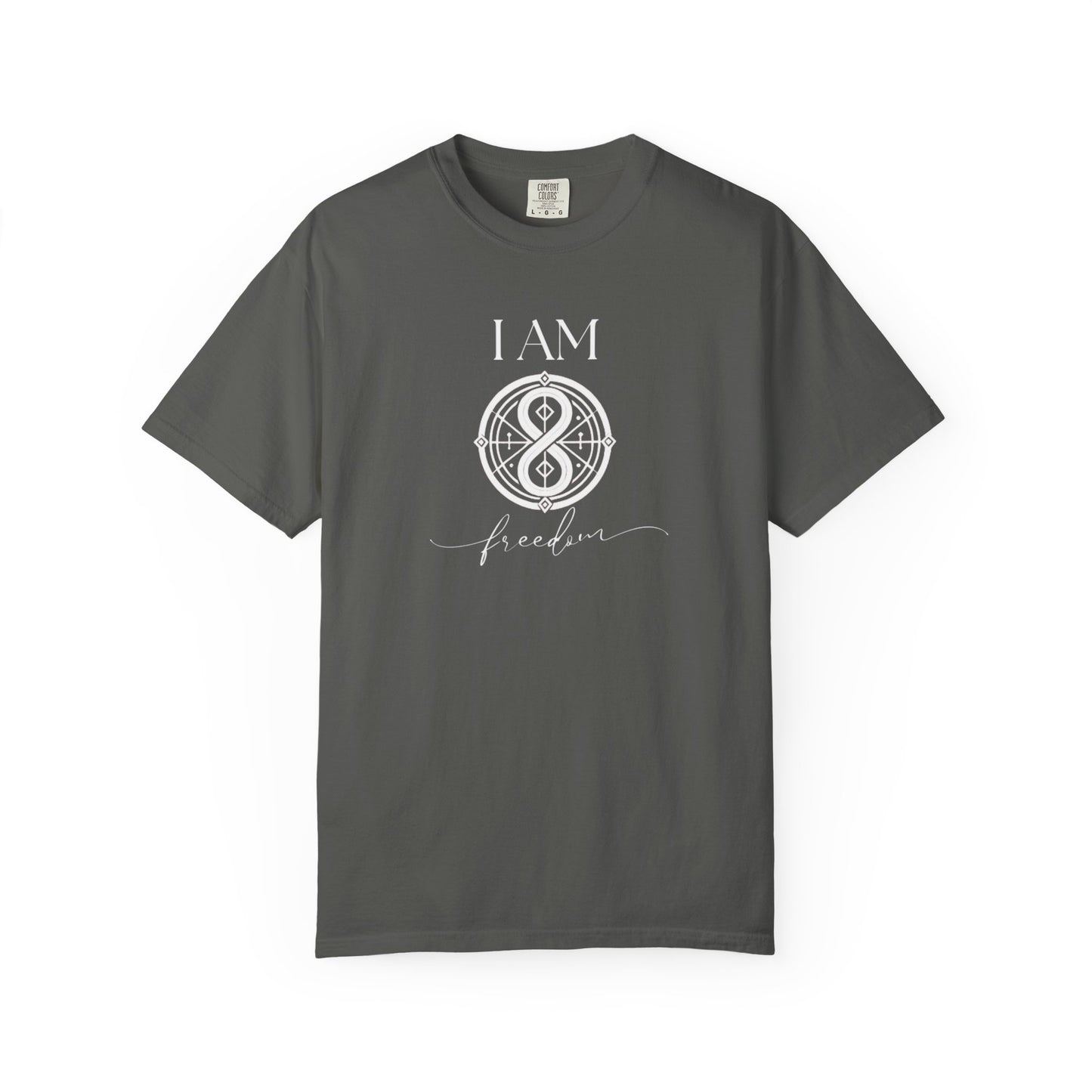 I AM Freedom with Sigil Symbol Unisex Short Sleeve T-shirt