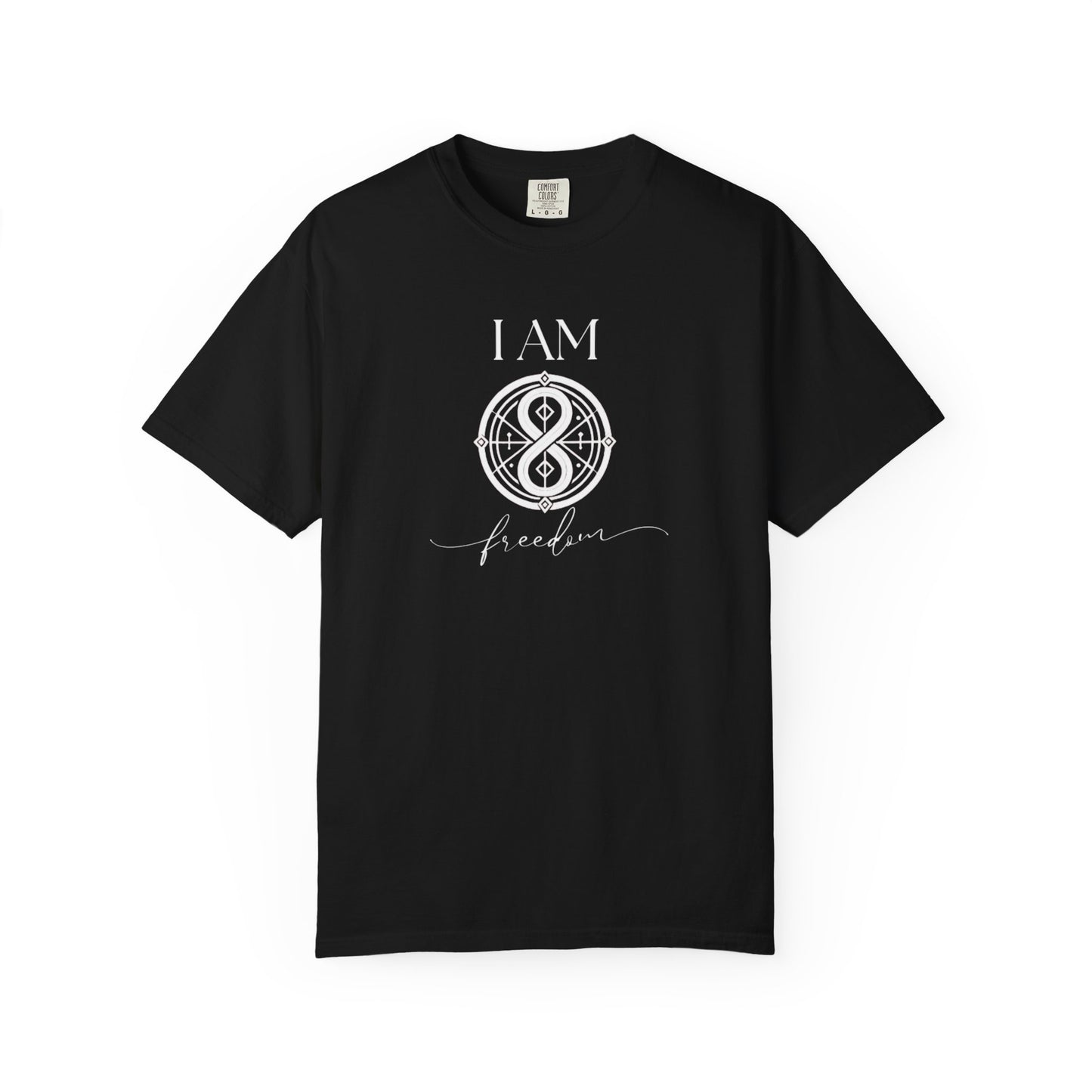 I AM Freedom with Sigil Symbol Unisex Short Sleeve T-shirt