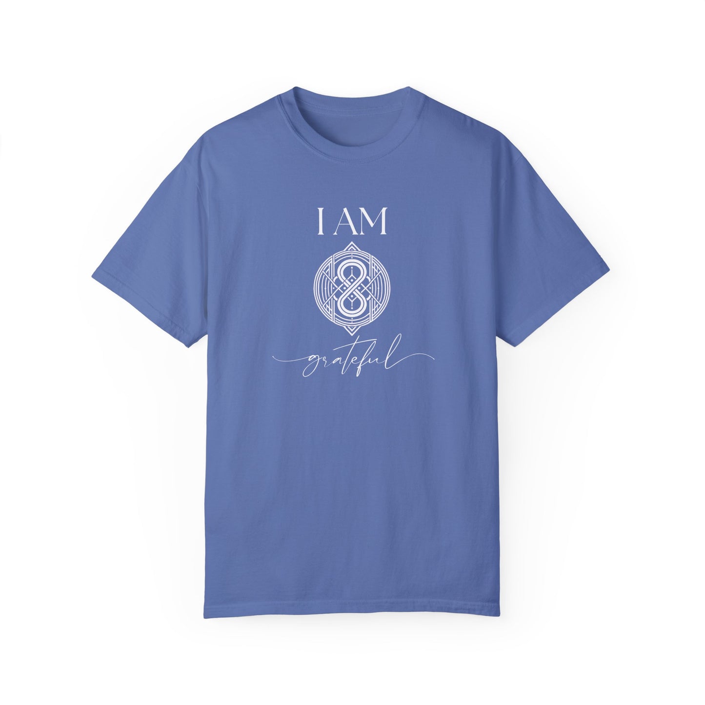 I AM Grateful with Sigil Symbol Unisex Short Sleeve T-shirt