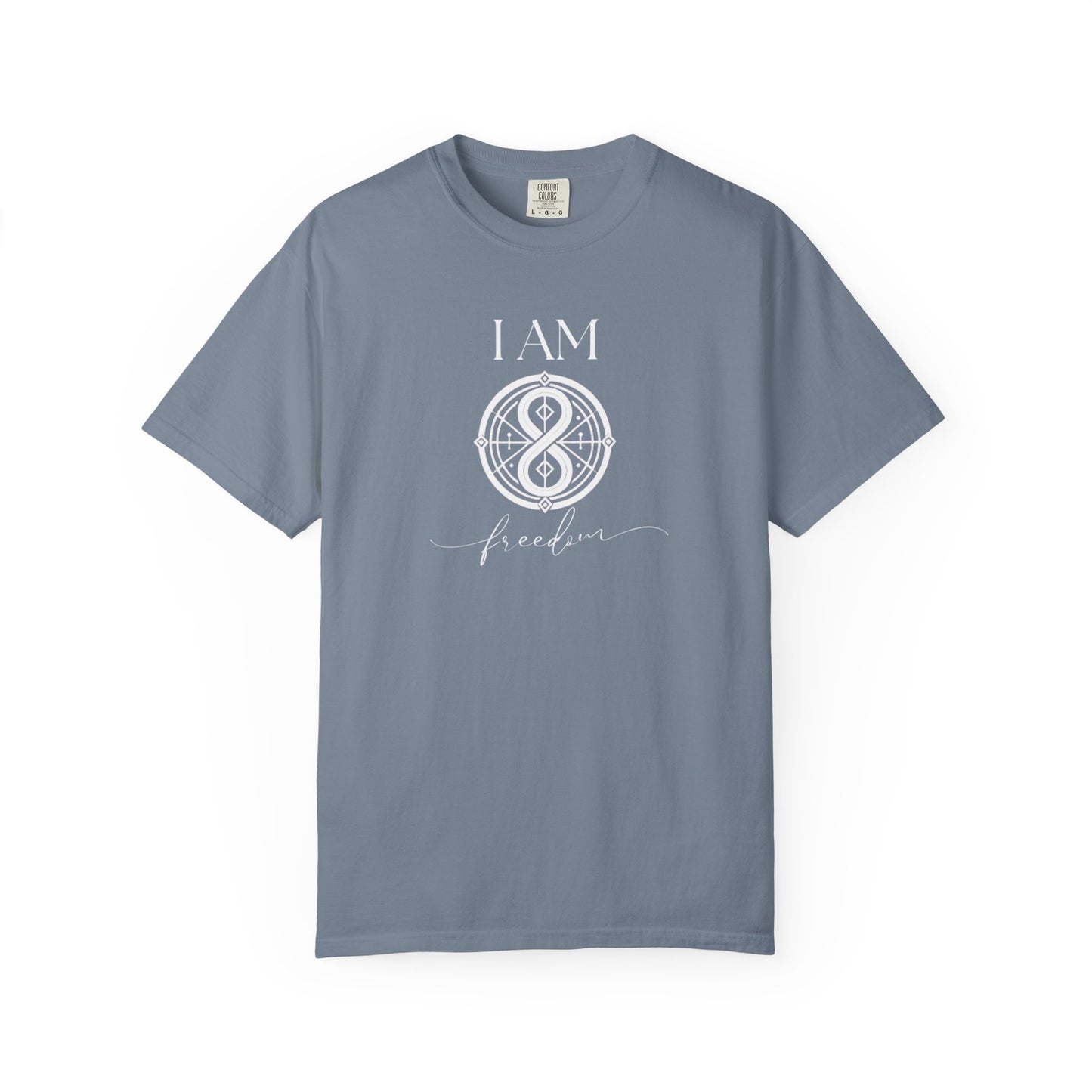 I AM Freedom with Sigil Symbol Unisex Short Sleeve T-shirt