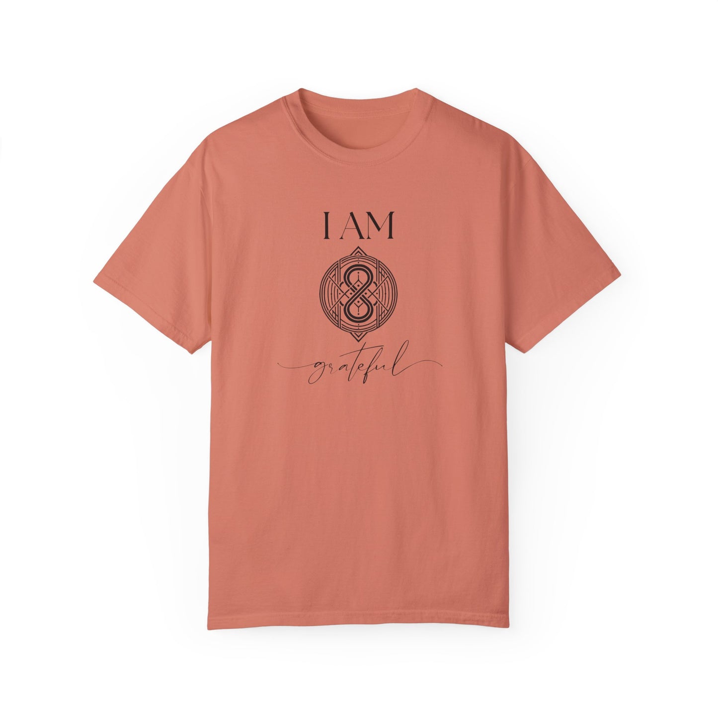 I AM Grateful with Sigil Symbol Unisex Short Sleeve T-shirt