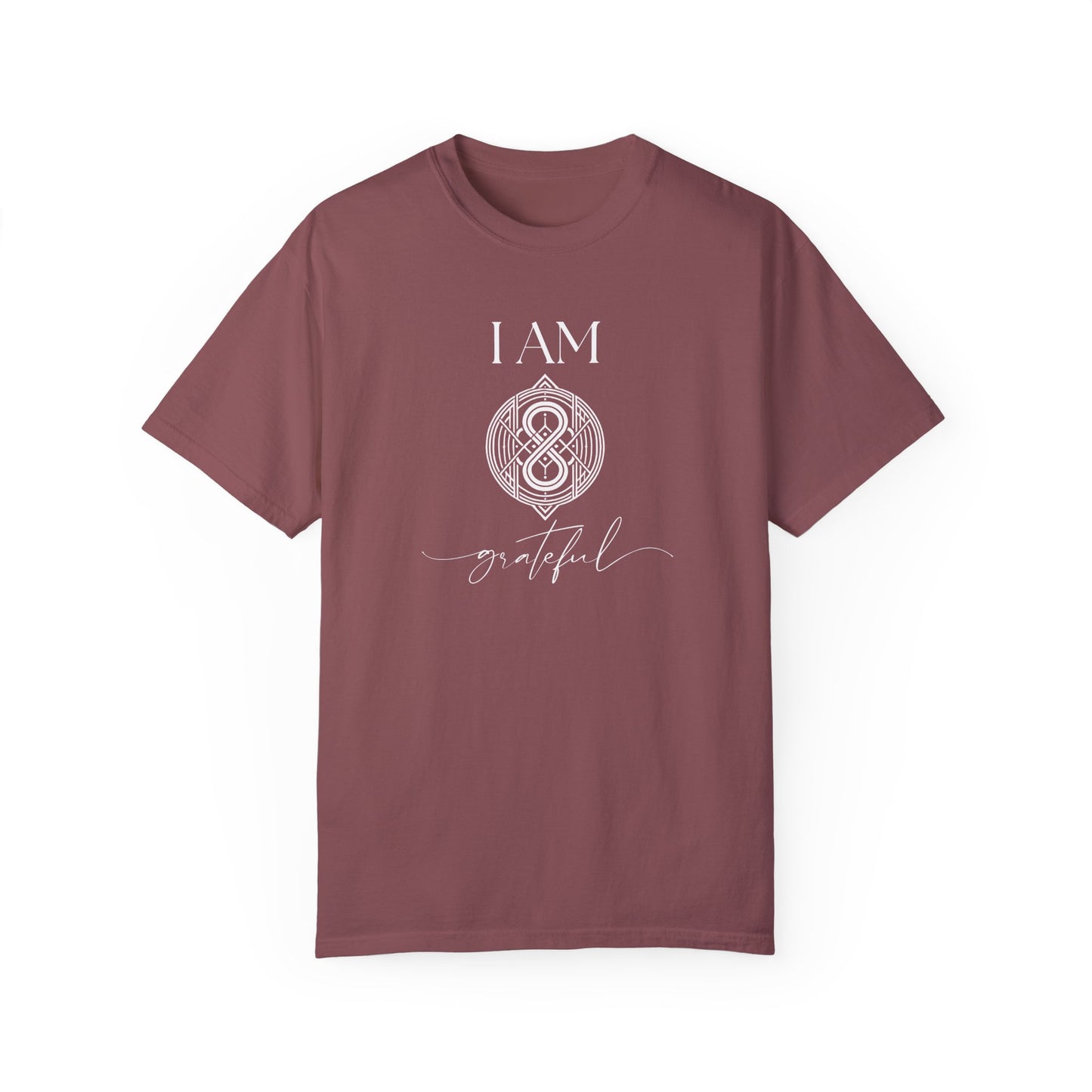 I AM Grateful with Sigil Symbol Unisex Short Sleeve T-shirt
