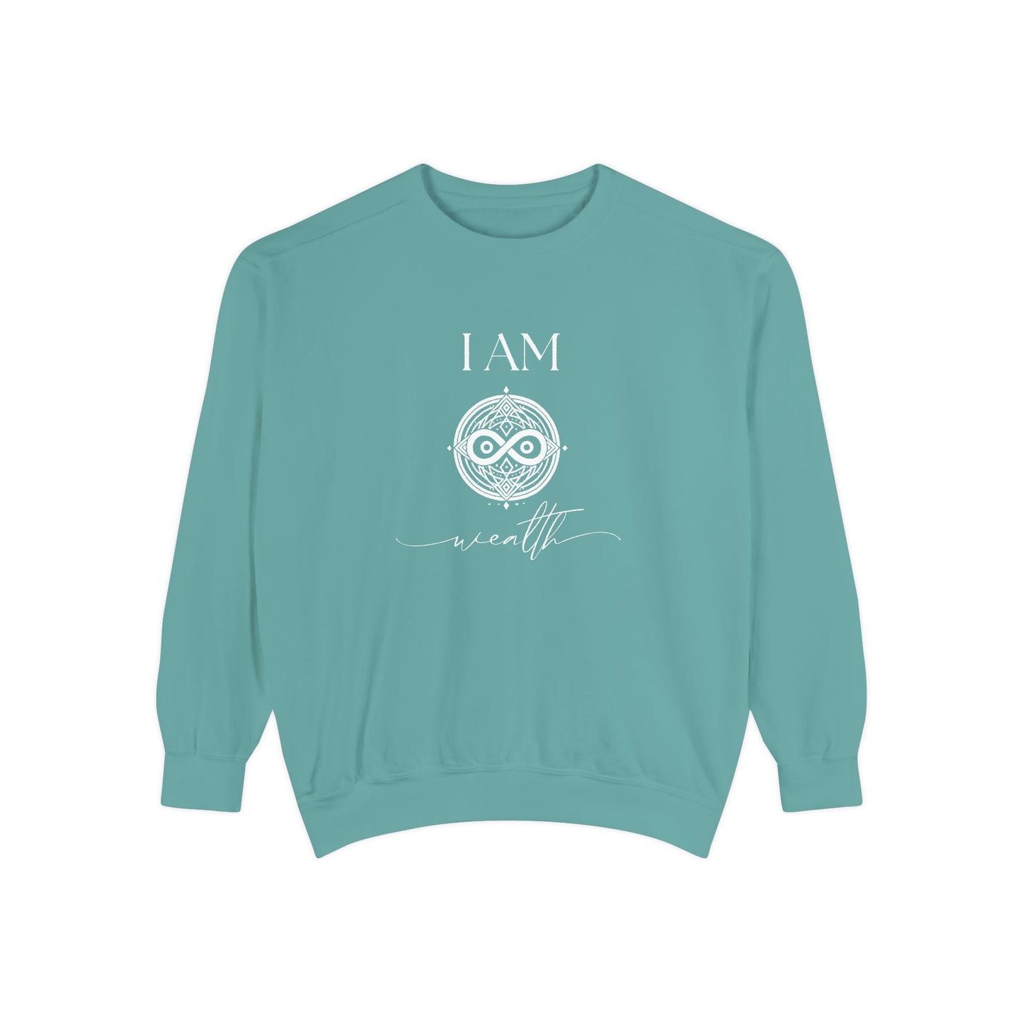 I AM Wealth with Sigil Symbol Unisex Sweatshirt