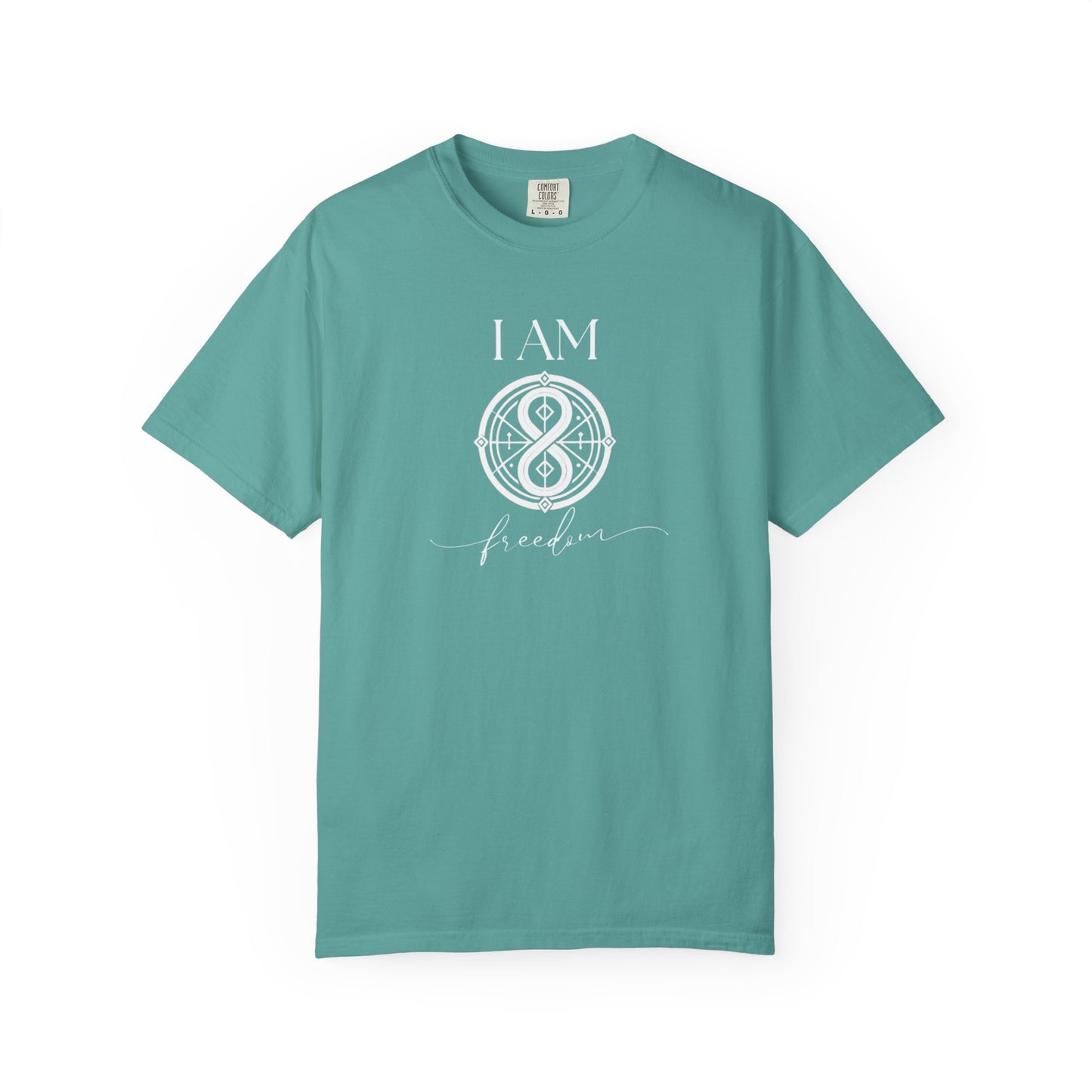 I AM Freedom with Sigil Symbol Unisex Short Sleeve T-shirt