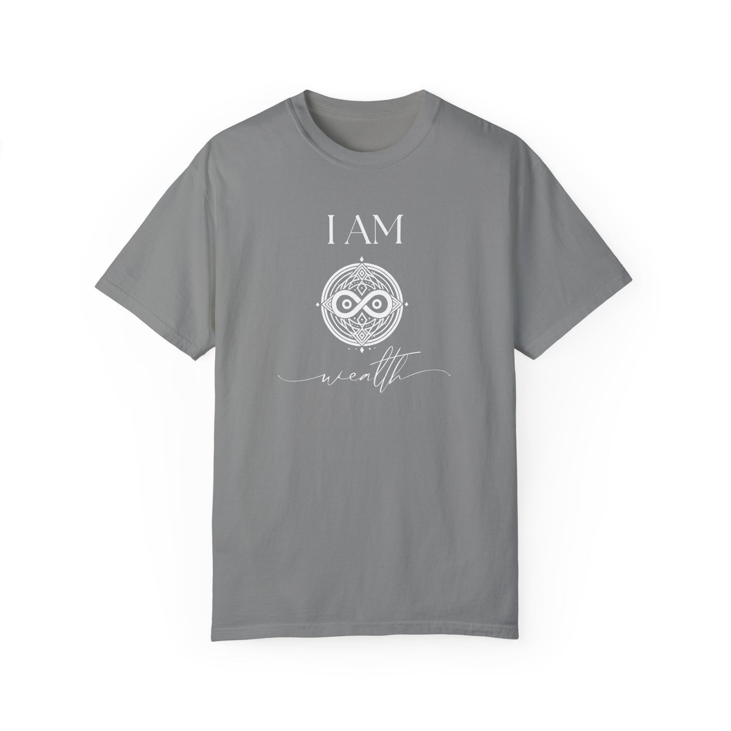 I AM Wealth with Sigil Symbol Unisex Short Sleeve T-shirt