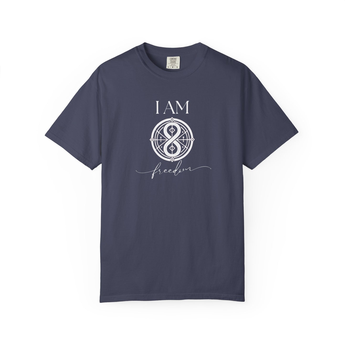I AM Freedom with Sigil Symbol Unisex Short Sleeve T-shirt