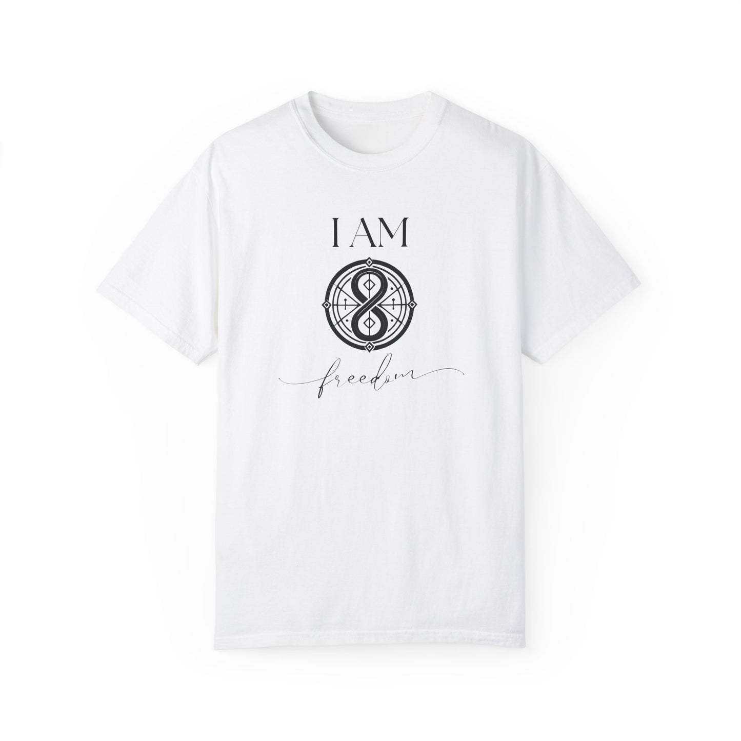 I AM Freedom with Sigil Symbol Unisex Short Sleeve T-shirt