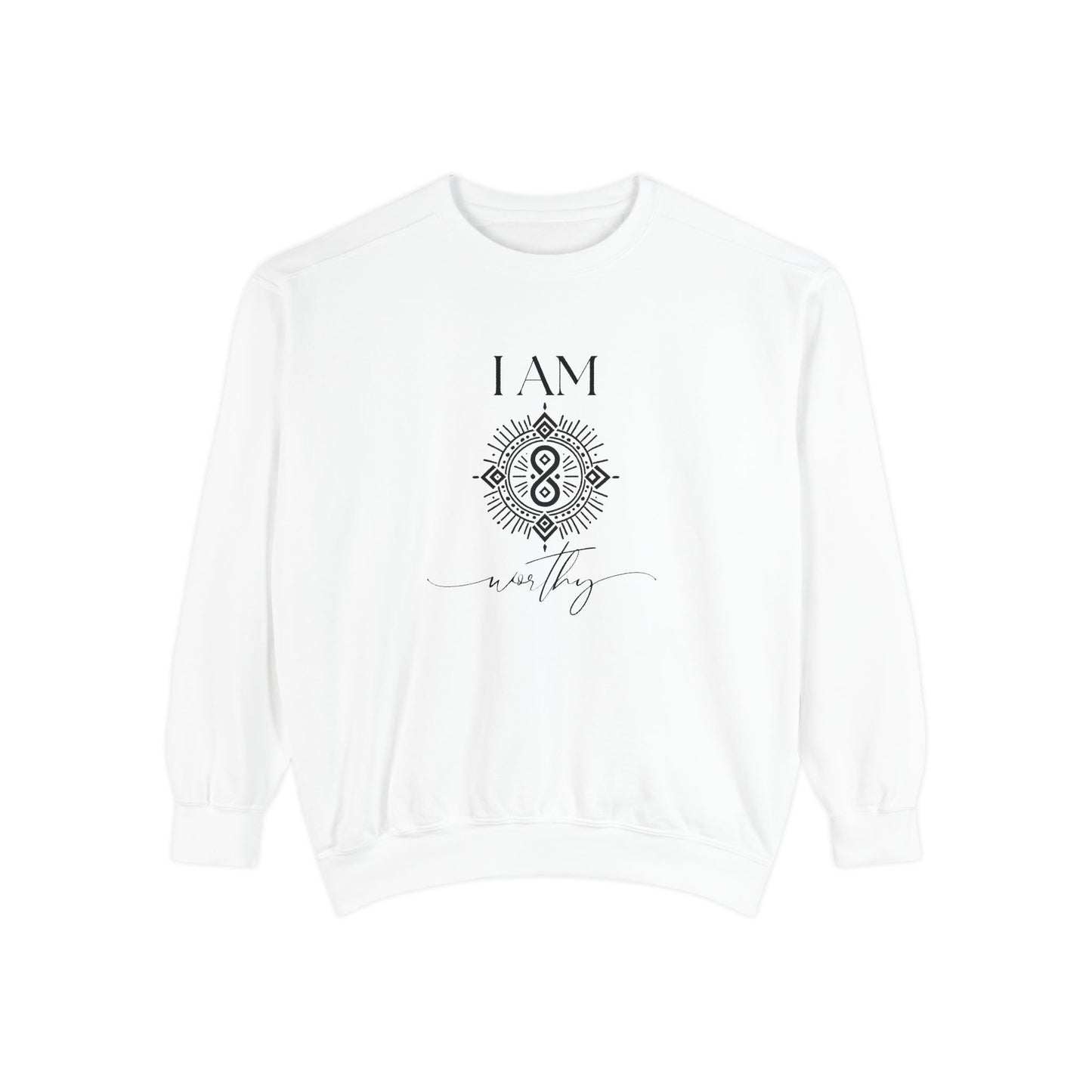 I AM Worthy with Sigil Symbol Unisex Sweatshirt
