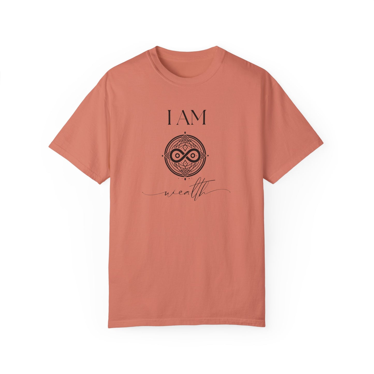 I AM Wealth with Sigil Symbol Unisex Short Sleeve T-shirt