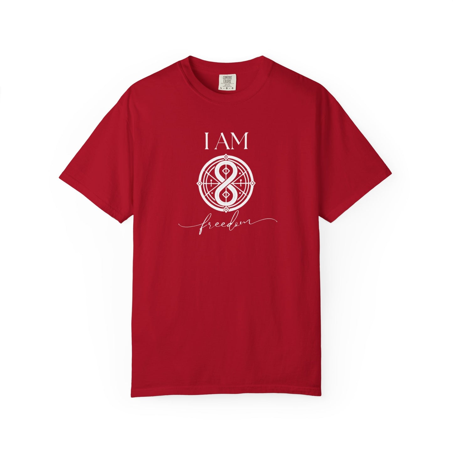 I AM Freedom with Sigil Symbol Unisex Short Sleeve T-shirt