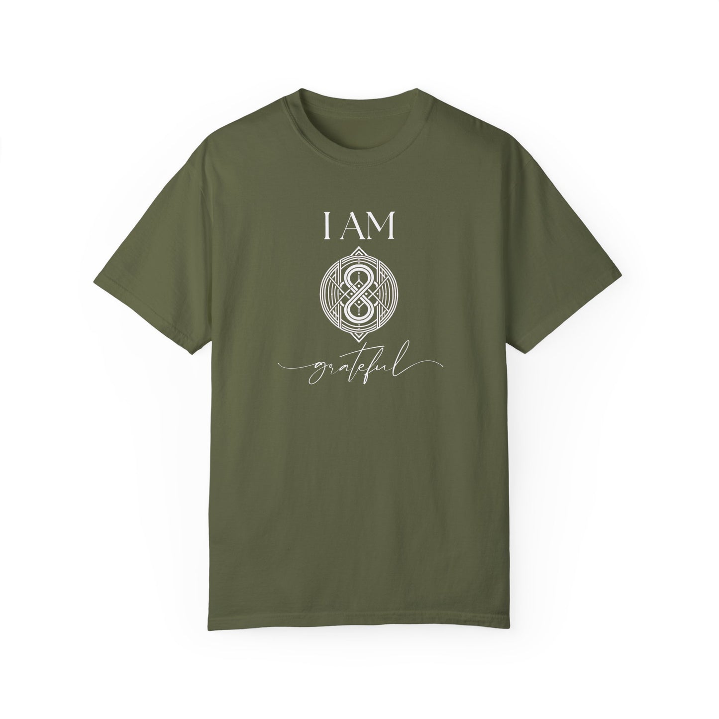 I AM Grateful with Sigil Symbol Unisex Short Sleeve T-shirt