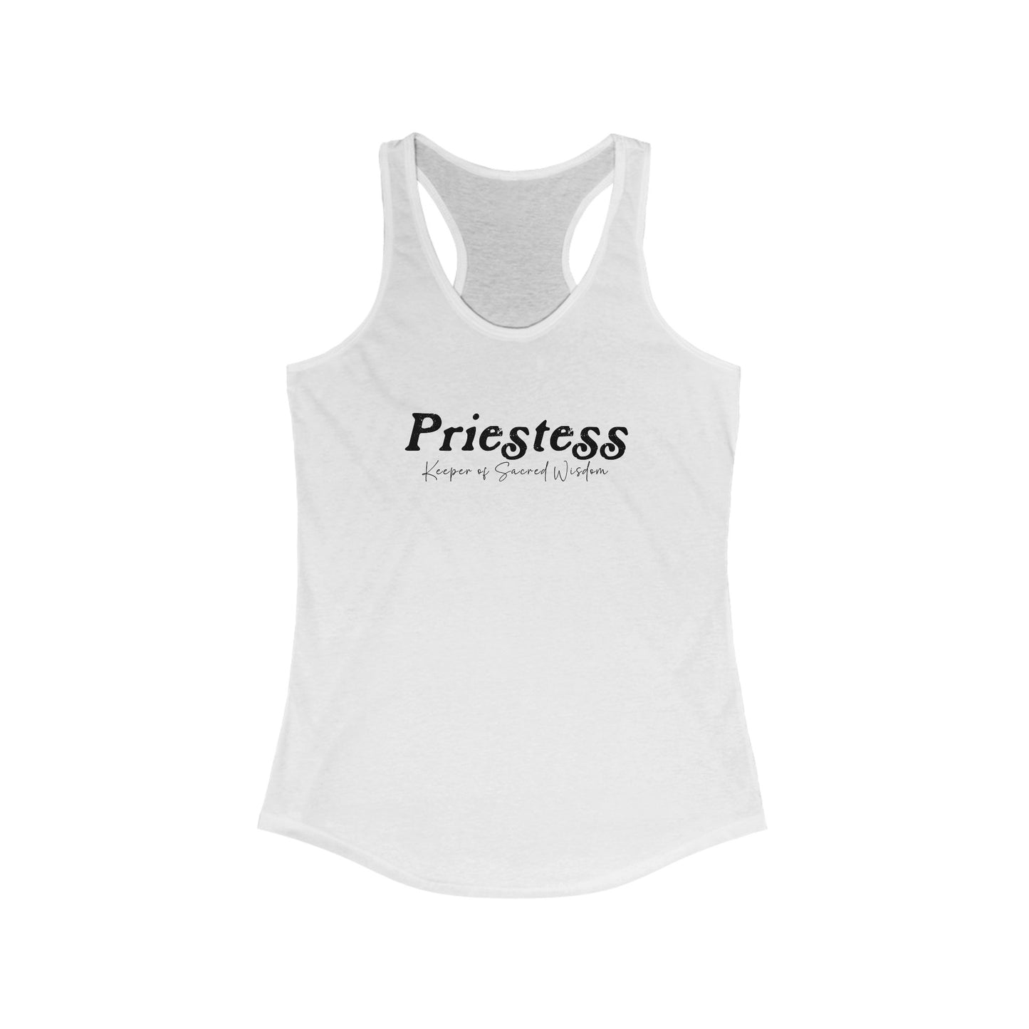Priestess, Keeper of Sacred Wisdom Women's Racerback Tank
