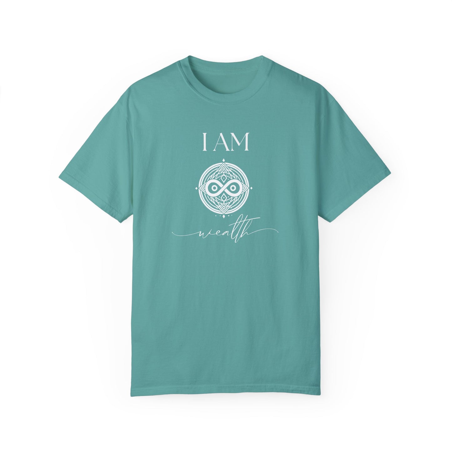 I AM Wealth with Sigil Symbol Unisex Short Sleeve T-shirt