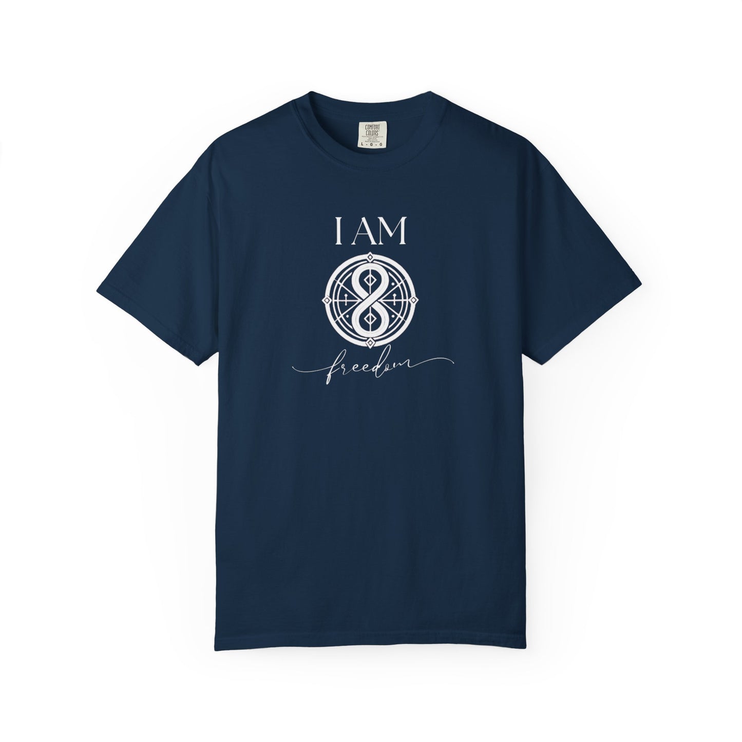 I AM Freedom with Sigil Symbol Unisex Short Sleeve T-shirt