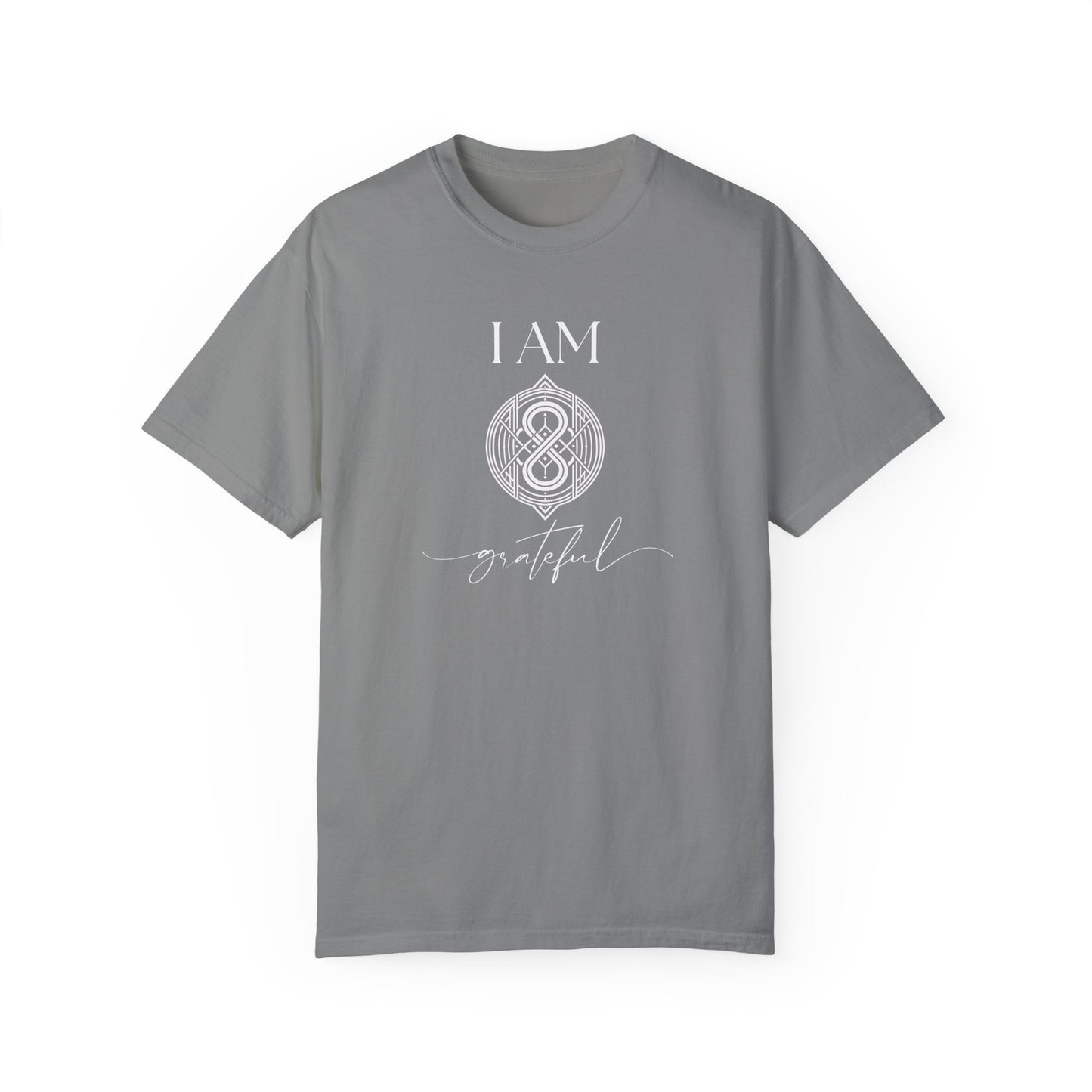 I AM Grateful with Sigil Symbol Unisex Short Sleeve T-shirt