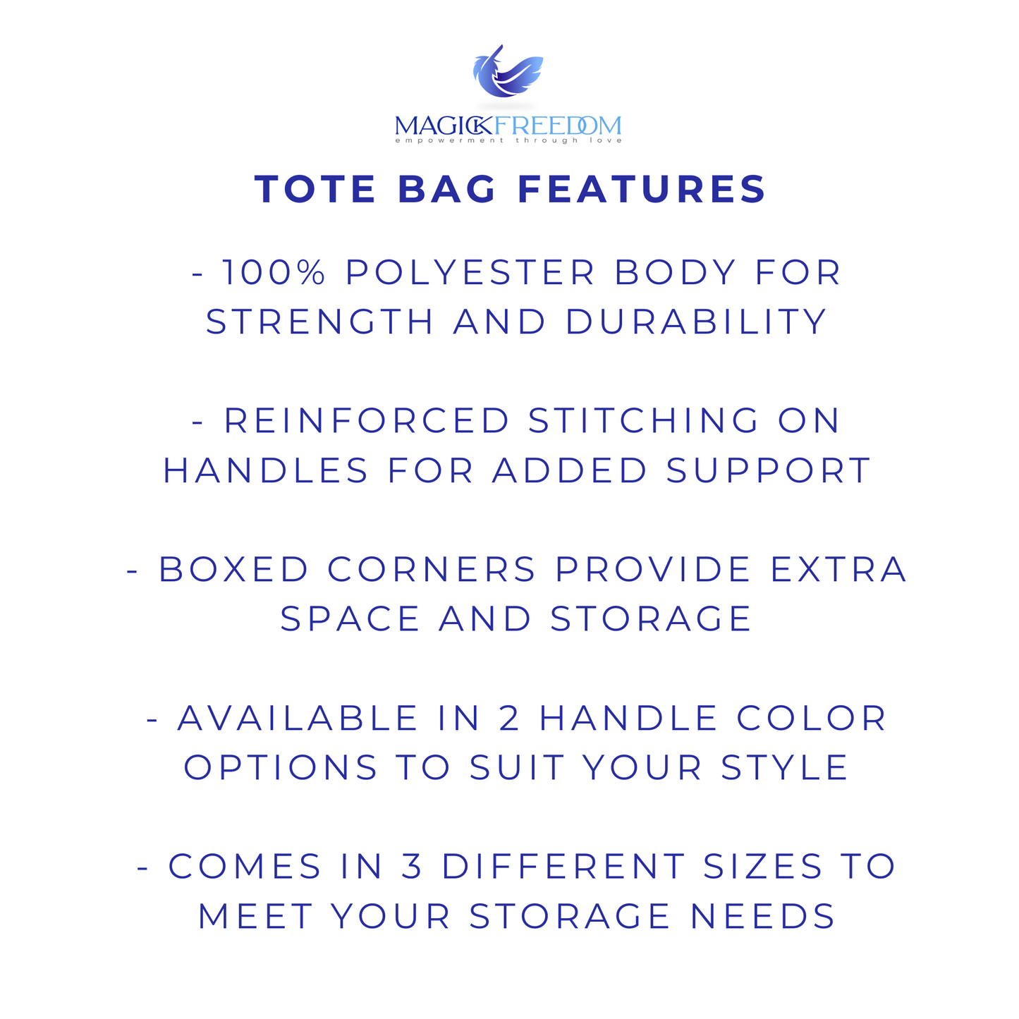 Magic Freedom, Empowerment Through Love Tote Bag