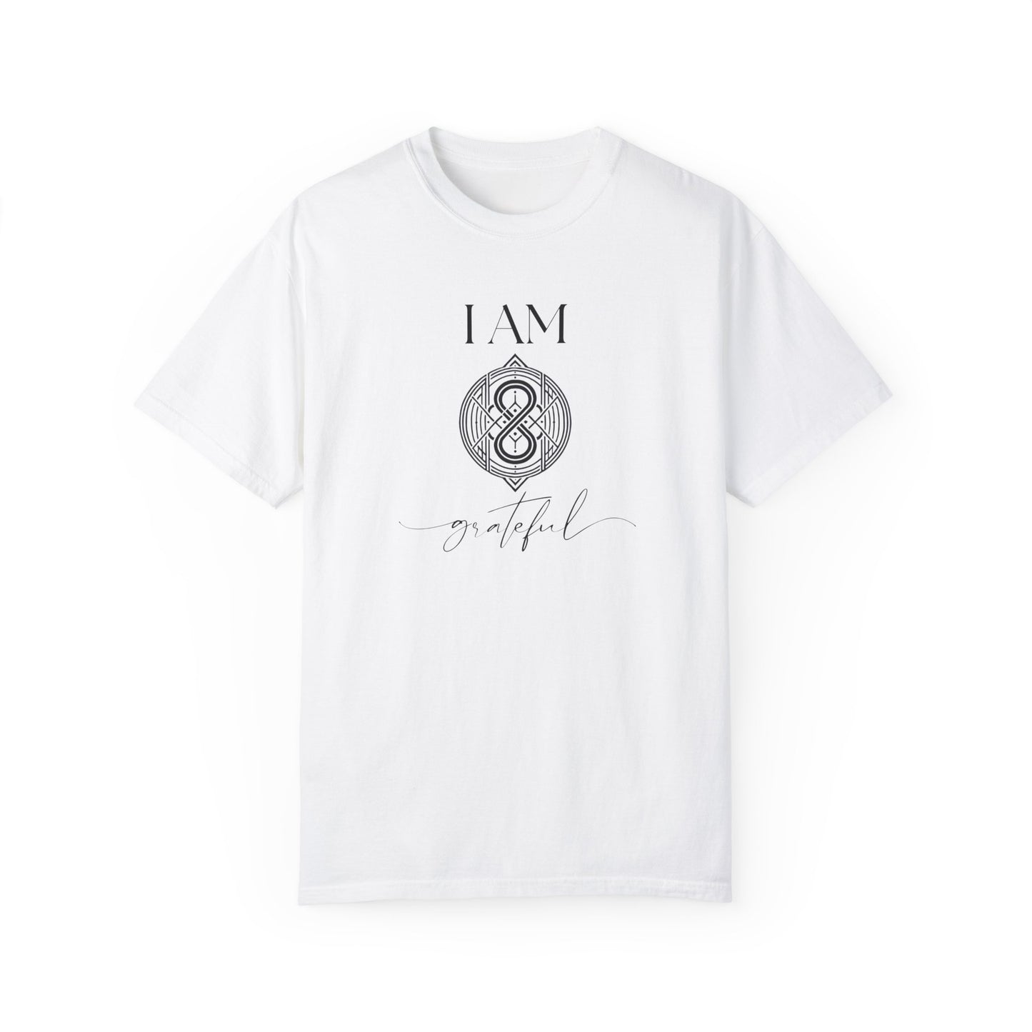 I AM Grateful with Sigil Symbol Unisex Short Sleeve T-shirt