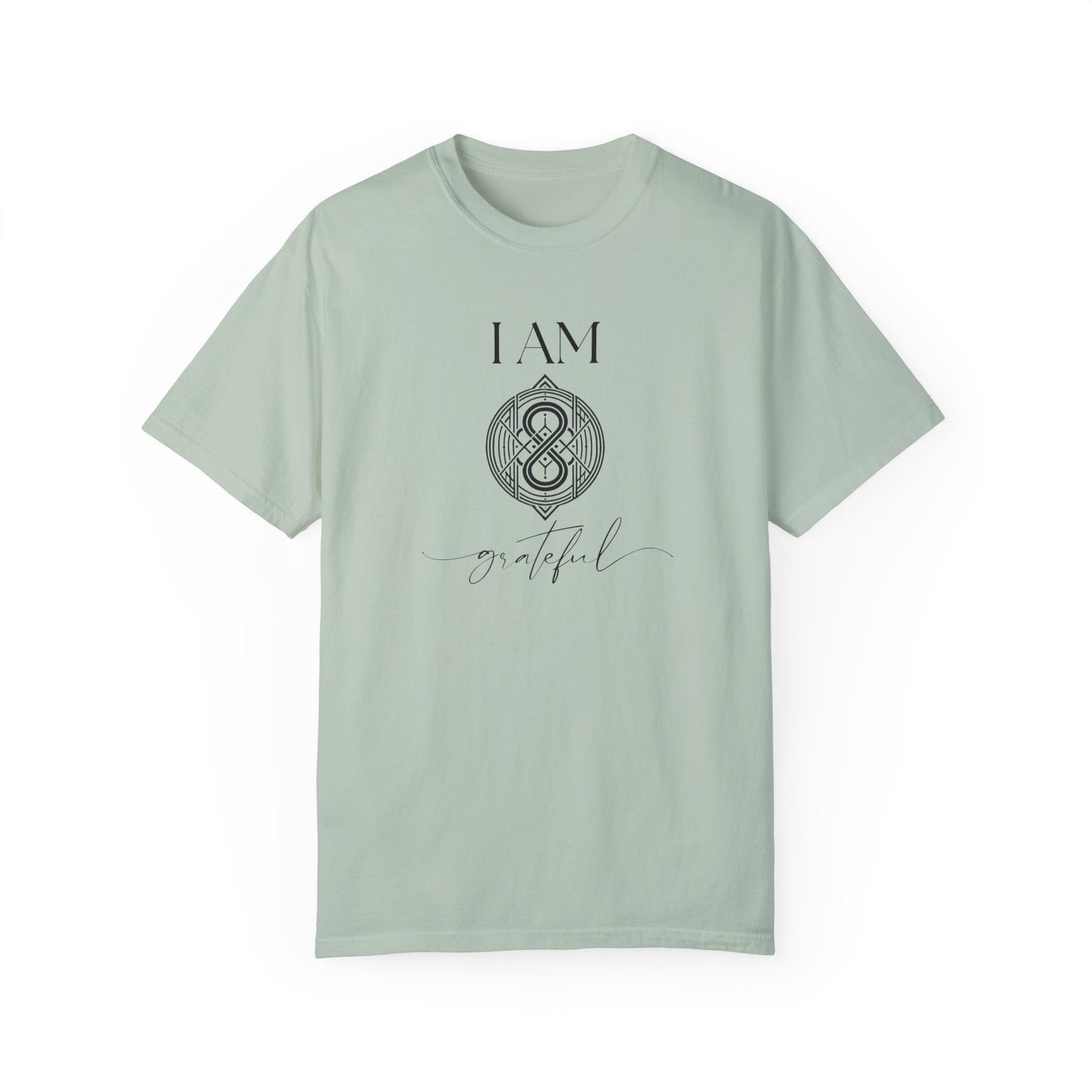 I AM Grateful with Sigil Symbol Unisex Short Sleeve T-shirt