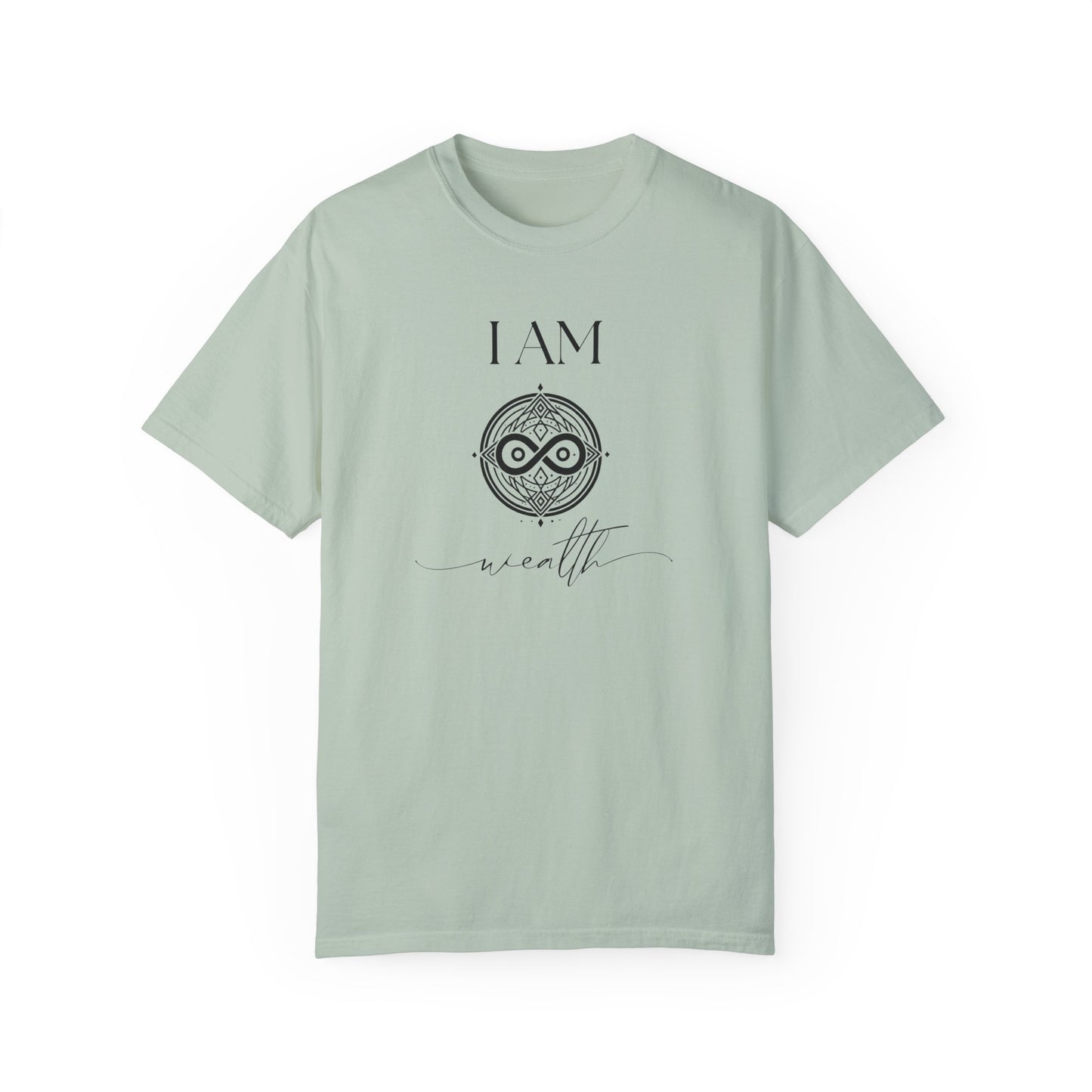 I AM Wealth with Sigil Symbol Unisex Short Sleeve T-shirt