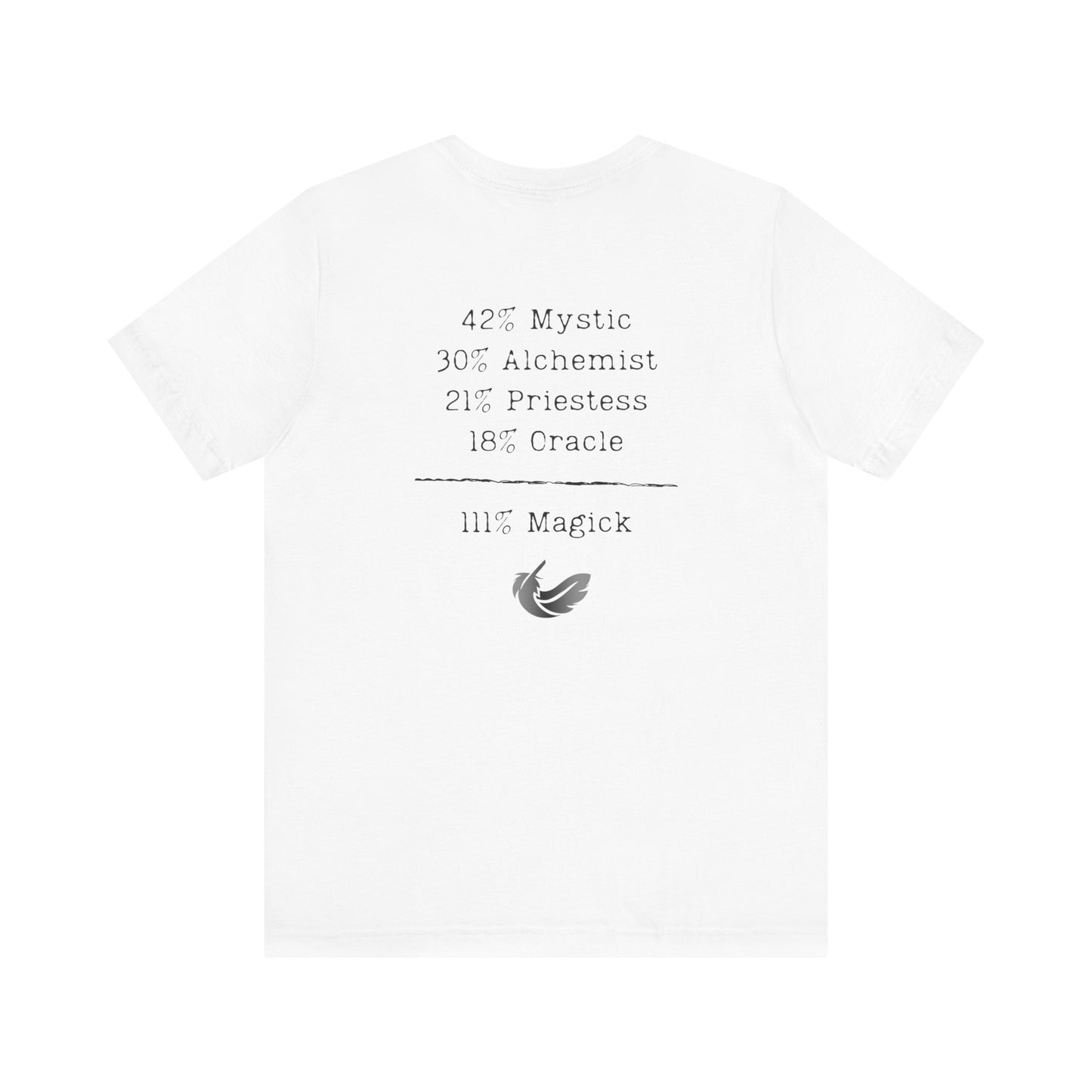 111% Magick, Priestess Unisex Short Sleeve T-shirt