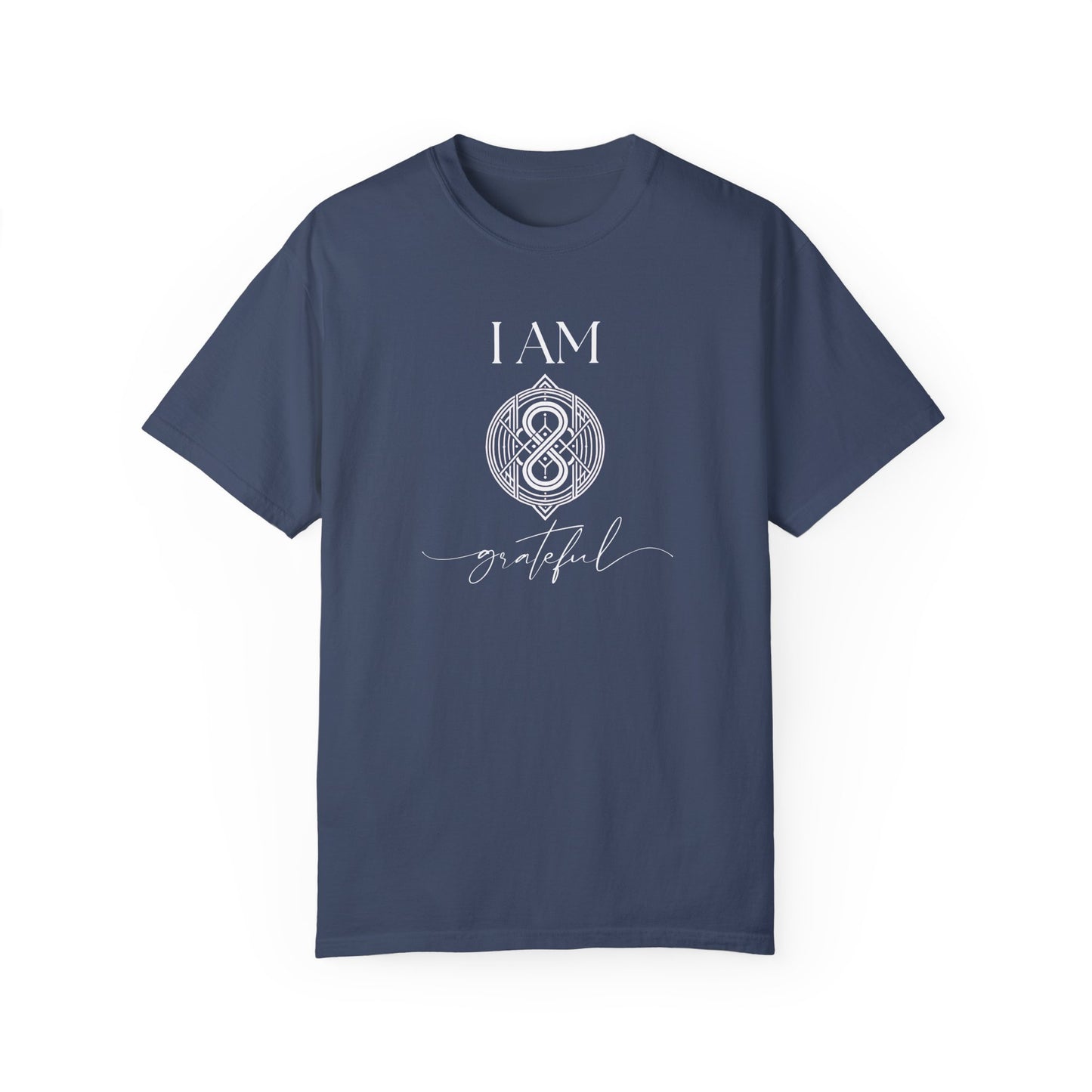 I AM Grateful with Sigil Symbol Unisex Short Sleeve T-shirt
