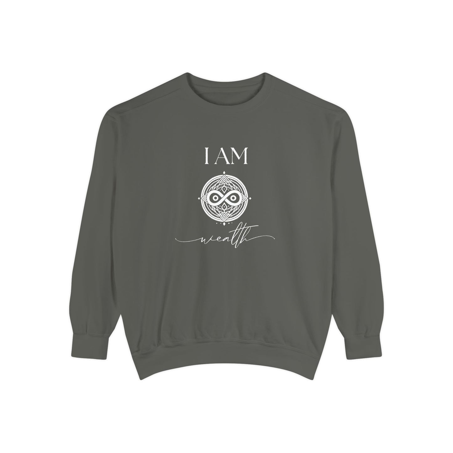 I AM Wealth with Sigil Symbol Unisex Sweatshirt