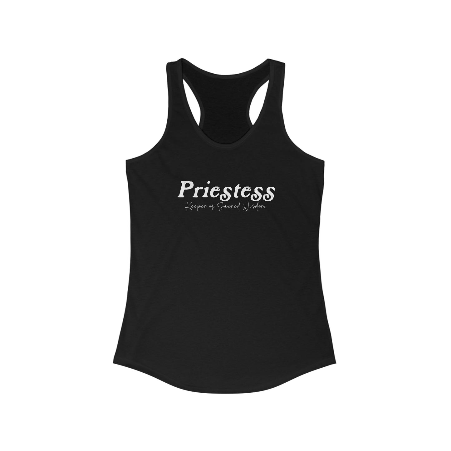 Priestess, Keeper of Sacred Wisdom Women's Racerback Tank