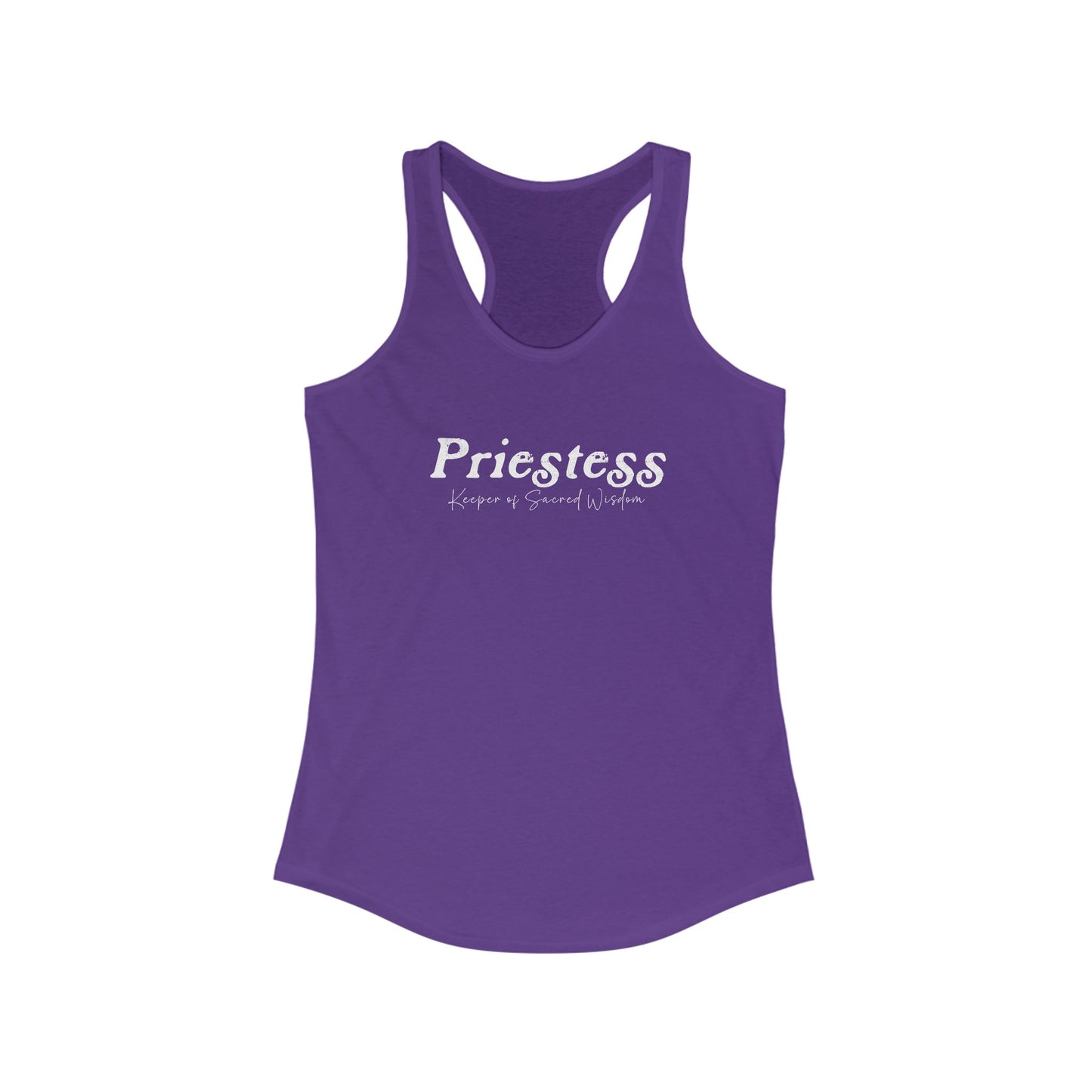 Priestess, Keeper of Sacred Wisdom Women's Racerback Tank