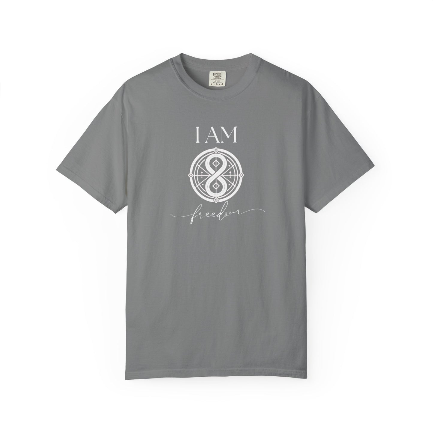 I AM Freedom with Sigil Symbol Unisex Short Sleeve T-shirt