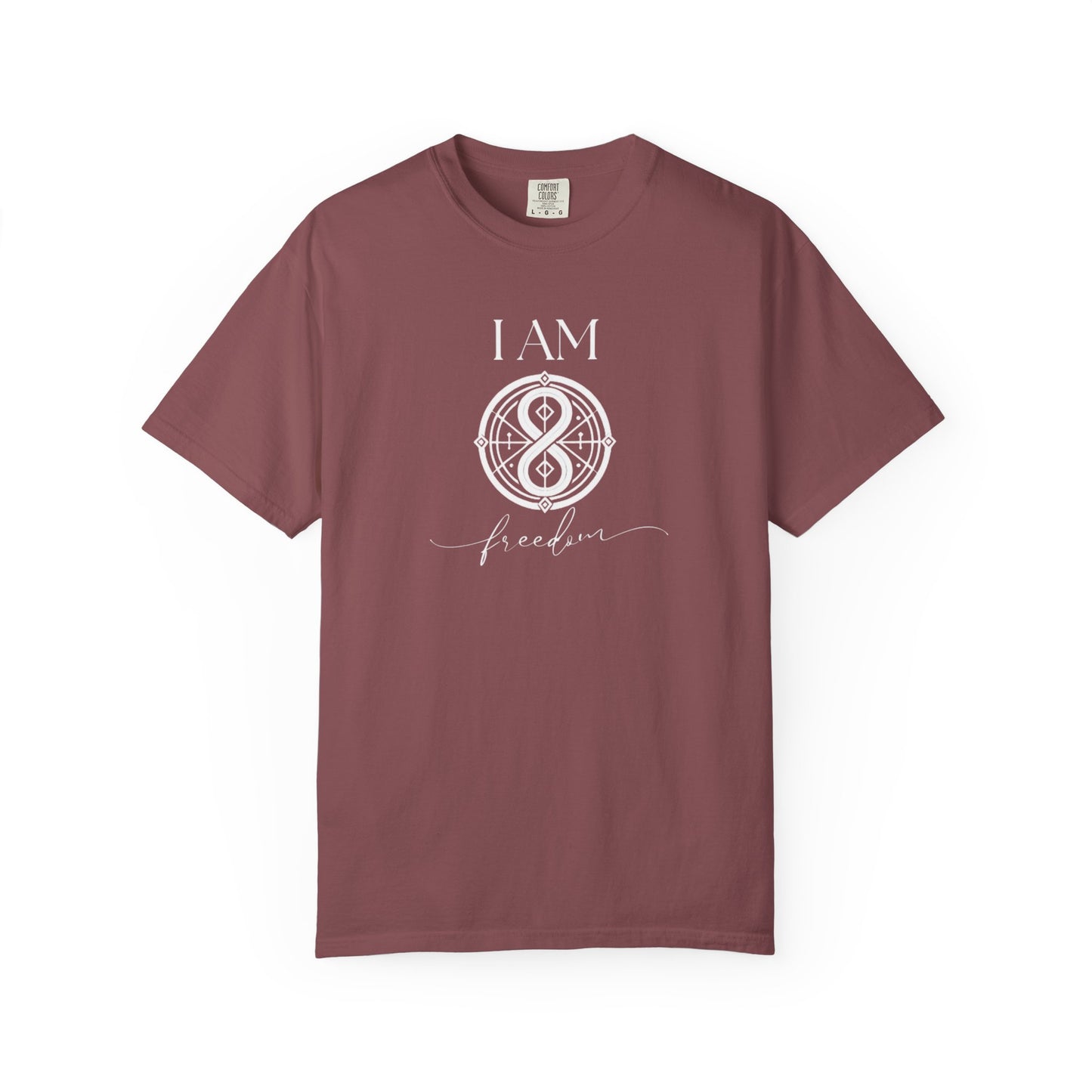 I AM Freedom with Sigil Symbol Unisex Short Sleeve T-shirt