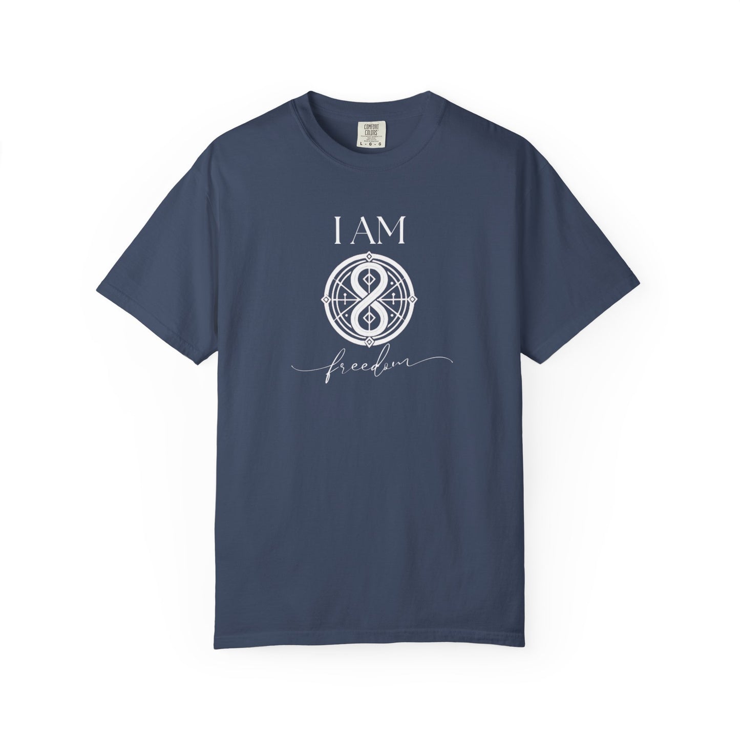 I AM Freedom with Sigil Symbol Unisex Short Sleeve T-shirt