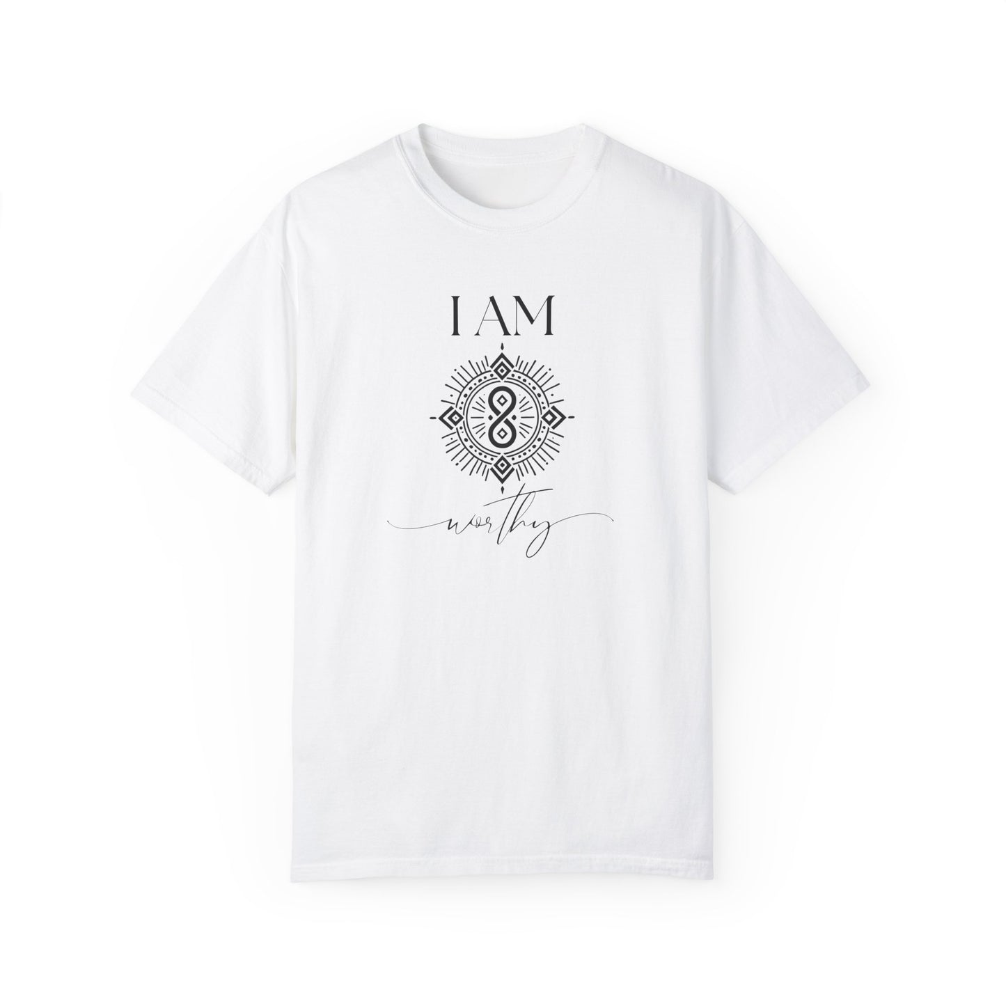 I AM Worthy with Sigil Symbol Unisex Short Sleeve T-shirt