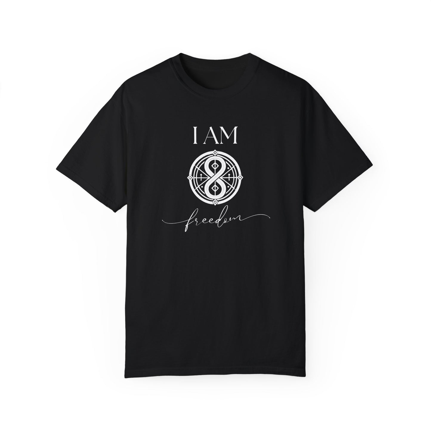 I AM Freedom with Sigil Symbol Unisex Short Sleeve T-shirt
