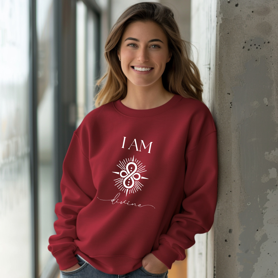 I AM Divine with Sigil Symbol Unisex Sweatshirt