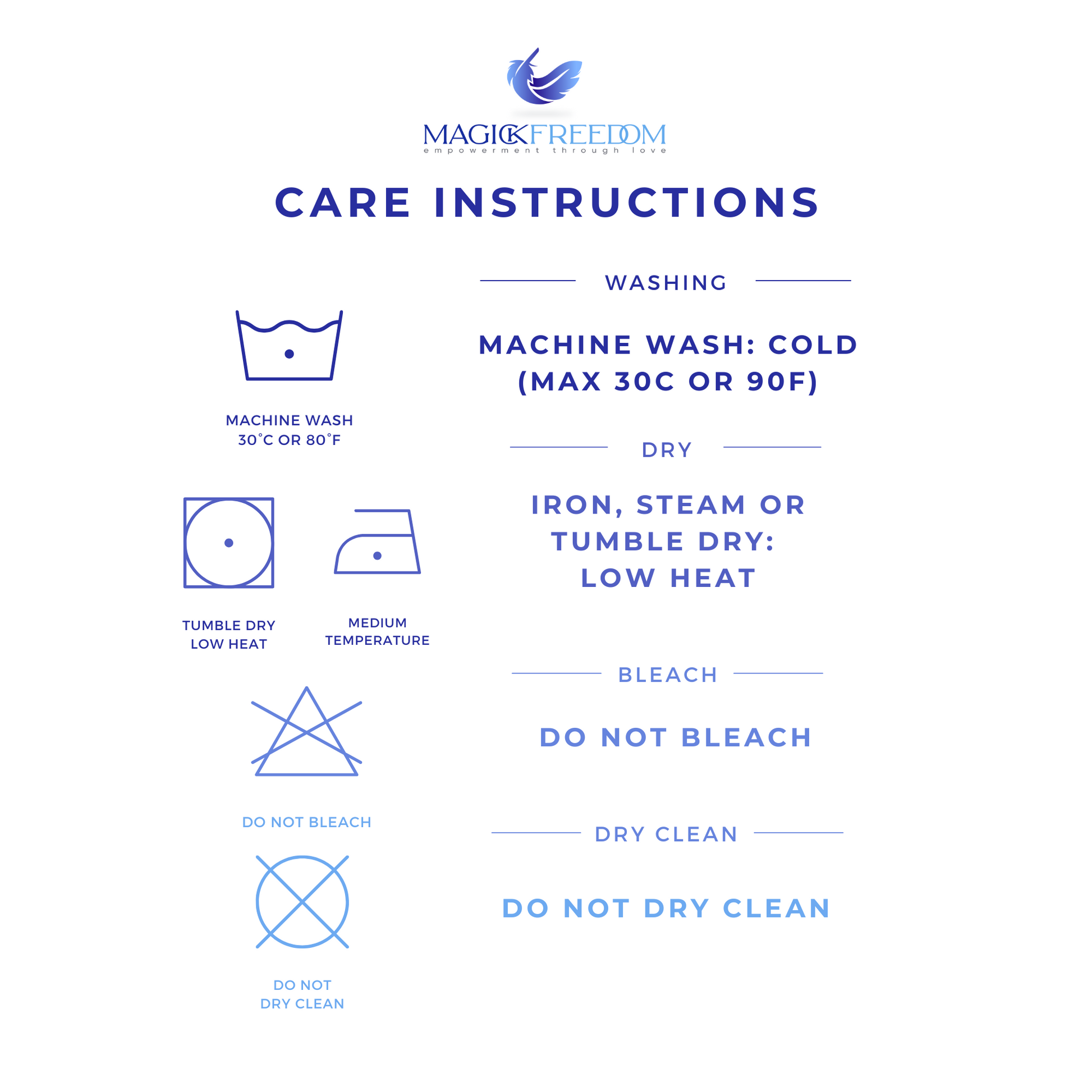 Care Instructions: Machine wash cold, inside out, with like colors. Use only oxygen/non-chlorine bleach when needed. Tumble dry at low temperature. Do not iron. Do not dry clean. Following these care instructions helps maintain the quality and longevity of the garment